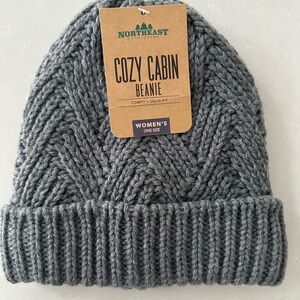 Women's Gray Knit Beanie